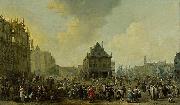 Johannes Lingelbach, Dam Square with the New Town Hall under Construction